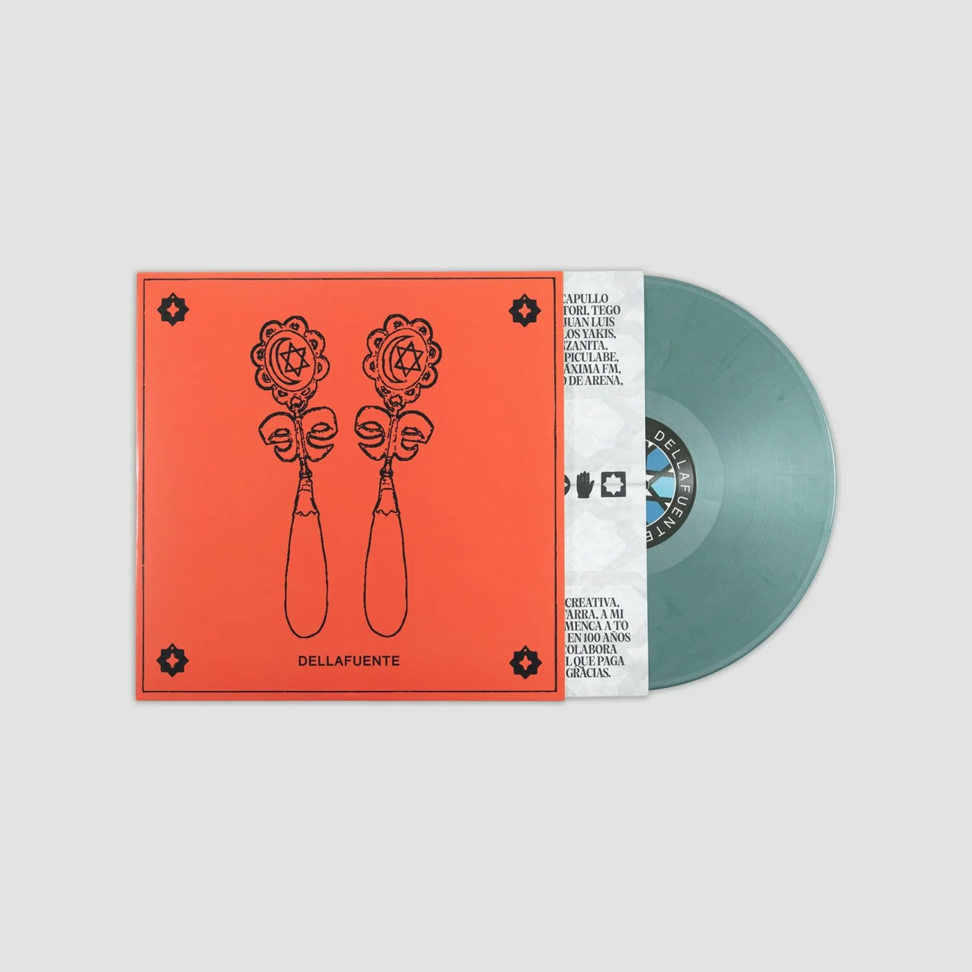 The vinyl edition of Azulejos de Corales on white