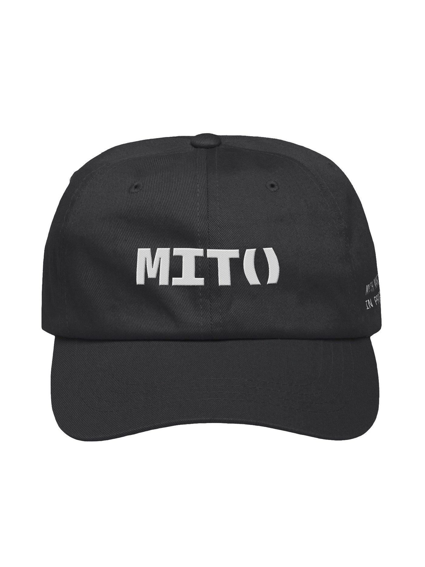 The MITO cap photographed front on